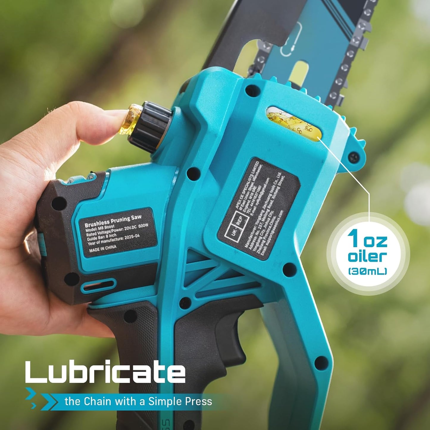 Cutvora 8-Inch Cordless Mini Chainsaw