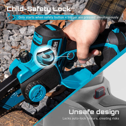 Cutvora 8-Inch Cordless Mini Chainsaw